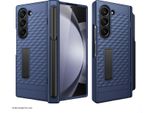 Custodia Per Samsung Galaxy Z Fold 6 Custodia Militare Con Protezione Dello Schermo, Scanalatura Per Stilo, Protezione Della Cerniera E Supporto Blu