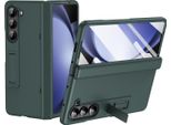 Custodia Per Samsung Galaxy Z Fold 6 Custodia Rigida Per Pc Con Protezione Della Cerniera E Protezione Dello Schermo Integrata, Verde Stand