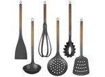 Set Di Utensili Da Cucina Orion Accessori Da Cucina Utensili Da Cucina In Legno Legno 6 Pz.