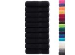 Vidaxl Asciugamani Da Doccia Premium Solund 10 Pezzi Nero 70X140 Cm 600 G/M²