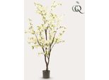Pianta Artificiale - Fiori Di Ciliegio - Bianco - 175Cm