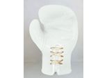 Casa Padrino Guanto Da Boxe Decorativo Xxl Bianco / Oro H. 120 Cm - Decorazione Per Il Soggiorno E L'ufficio