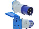 Adattatore Spina Adaper Cee 16A Inghilterra Gran Bretagna Inghilterra Caravan Camper Caravan