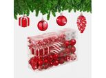 Baubles Natalizi Relaxdays In Un Set Di 72 Pezzi