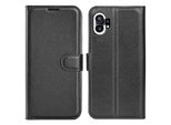 Per Nothing Phone 1 Custodia Per Cellulare Intelligente Custodia Nera Custodia In Pelle Finta Custodia A Libro