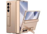 Custodia Per Samsung Galaxy Z Fold 6, Protezione Magnetica Della Cerniera, Cover All-Inclusive Con Protezione Dello Schermo E Supporto Oro