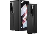 Custodia Per Samsung Galaxy Z Fold 3 5G Custodia Rigida Opaca Ultrasottile Con Protezione Dello Schermo Integrata Nera