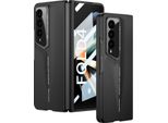 Custodia Per Samsung Galaxy Z Fold 4 5G Custodia Rigida Opaca Ultrasottile Con Protezione Dello Schermo Integrata Nera
