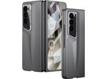 Custodia Per Samsung Galaxy Z Fold 6 Custodia Rigida Opaca Ultrasottile Con Protezione Dello Schermo Integrata Grigio