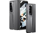 Custodia Per Samsung Galaxy Z Fold 4 5G Custodia Rigida Opaca Ultrasottile Con Protezione Dello Schermo Integrata Grigio