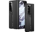 Custodia Per Samsung Galaxy Z Fold 5 Custodia Rigida Opaca Ultrasottile Con Protezione Dello Schermo Integrata Nera