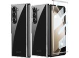 Custodia Per Samsung Galaxy Z Fold 6 Custodia Sottile In Elettroplatino Trasparente Con Protezione Schermo Integrata Trasparente