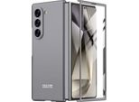 Custodia Per Samsung Galaxy Z Fold 6 Custodia Pc Solida Sottile E Opaca Con Pellicola Protettiva Sul Display Grigio