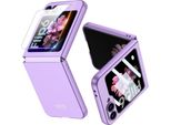 Custodia Per Samsung Galaxy Z Flip 6 / Z Flip 7 Fe Custodia Rigida Opaca E Sottile In Pc Con Pellicola Protettiva Per Il Display Viola