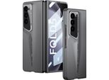 Custodia Per Samsung Galaxy Z Fold 5 Custodia Rigida Opaca Ultrasottile Con Protezione Dello Schermo Integrata Grigio
