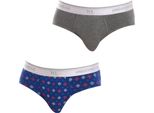 Kisses&Love Pack-2 Slip Divertente Tessuto Traspirante KLS1 Uomo