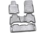 Tappetini In Gomma Element 3D Per Toyota Land Cruiser Prado, 2009-2013, 5 Pezzi.