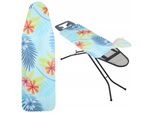 Kadax Copriasse Da Stiro Estensibile 127 X 46 Cm, Fiori Blu