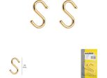 Gancio "S"" 50 Mm Oro (Blister 2 Pezzi) Per Uso Domestico"