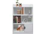 Ginger Home Robusto Scaffale Per Bambini Per Giocattoli E Libri - 7 Scomparti, Bianco, Caratteristiche Di Sicurezza