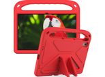 Custodia Protettiva Per Lenovo Tab P11 Tb-J606F/J606X/Tab P11 Plus TB-J616F/J616X 11", Custodia Leggera In Eva Con Maniglia E Supporto Rosso"