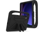 Custodia Protettiva Per Samsung Galaxy Tab S7 Fe 12.4" SM-T730 / SM-T736B, Custodia Leggera In Eva Per Bambini Con Maniglia E Supporto Nero"