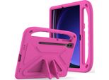 Custodia Protettiva Per Samsung Galaxy Tab S8+ 12.4" SM-X800 SM-X806, Leggera Custodia Per Bambini In Eva Con Maniglia E Supporto Rosa"