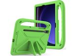 Custodia Protettiva Per Samsung Galaxy Tab S7 Fe 12.4" SM-T730 / SM-T736B, Custodia Leggera In Eva Con Maniglia E Supporto Verde"