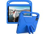 Custodia Protettiva Per Ipad Air 5 /Air 4 /Ipad Pro 11 2022/2021/2020/2018, Ipad 10,9", Custodia Leggera In Eva Per Bambini Con Maniglia E Supporto Blu"