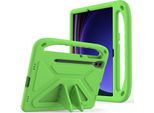 Custodia Protettiva Per Samsung Galaxy Tab S8+ 12.4" SM-X800 SM-X806, Custodia Leggera In Eva Per Bambini Con Maniglia E Supporto Verde"