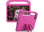 Custodia Protettiva Per Ipad Air 5 /Air 4 /Ipad Pro 11 2022/2021/2020/2018, Ipad 10,9", Custodia Leggera In Eva Per Bambini Con Maniglia E Supporto Rosa"