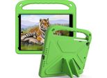 Custodia Protettiva Per Ipad 9Th Gen/ 8Th Gen/ 7Th Gen, Ipad 10,2" 2021/2020/2019, Custodia Leggera In Eva Per Bambini Con Maniglia E Supporto Verde"