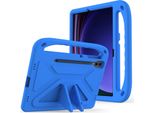 Custodia Protettiva Per Samsung Galaxy Tab S8+ 12.4" SM-X800 SM-X806, Custodia Leggera In Eva Per Bambini Con Maniglia E Supporto Blu"