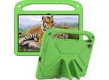 Custodia Protettiva Per Lenovo Tab P11 Tb-J606F/J606X/Tab P11 Plus TB-J616F/J616X 11", Custodia Leggera In Eva Con Maniglia E Supporto Verde"