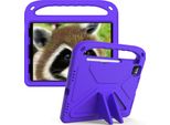 Custodia Protettiva Per Ipad Air 5 /Air 4 /Ipad Pro 11 2022/2021/2020/2018, Ipad 10.9", Custodia Leggera In Eva Per Bambini Con Maniglia E Supporto Viola"