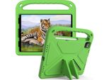 Custodia Protettiva Per Ipad Air 5 /Air 4 /Ipad Pro 11 2022/2021/2020/2018, Ipad 10,9", Custodia Leggera In Eva Per Bambini Con Maniglia E Supporto Verde"