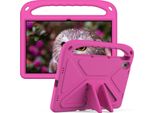 Custodia Protettiva Per Lenovo Tab P11 Tb-J606F/J606X/Tab P11 Plus TB-J616F/J616X 11", Custodia Leggera In Eva Con Maniglia E Supporto Rosa"