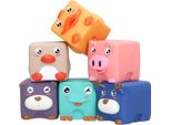 Animali Domestici - Blocchi Sensoriali Morbidi 6 Pezzi