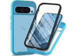 Custodia Per Google Pixel 10 Pro Xl, Paraurti Con Protezione Dello Schermo Integrata A 360° Custodia Protettiva Per Tutto Il Corpo Blu