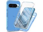 Custodia Per Google Pixel 10 / Pixel 10 Pro, Paraurti Con Protezione Dello Schermo Integrata A 360° Custodia Protettiva Per Tutto Il Corpo Blu Cielo