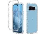 Custodia Per Google Pixel 9 / Pixel 9 Pro, Copertura Posteriore Trasparente Ibrida, Robusto Paraurti In Tpu, Custodia Antiurto Trasparente
