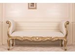 Casa Padrino Luxury Baroque Bench White / Gold 175 Cm - Mobili Barocchi - Italy