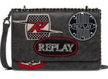 Replay Borsa A Tracolla Crossbody Bag Washed Black Grigio Talpa