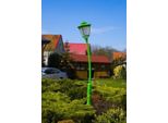 Casa Padrino Lanterna Da Giardino In Stile Liberty Verde H. 353,5 Cm - Illuminazione Per Esterni