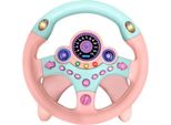 Volante Per Bambini, Volante Per Bambini, Volante Interattivo Per Piccoli Piloti, Giocattolo Regolabile Per Bambini Con Volante Ed Effetti Sonori - Wheelplay Pink