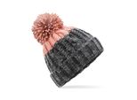 Beechfield - Uomo/Donna Unisex Beanie Apres BC4708 (Taglia Unica) (Grigio Grafite/Rosa)