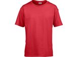 Gildan Maglietta Softstyle Bambini PC3387 (3-4 Anni (104)) (Rosso)