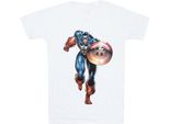 Captain America - Maglietta Da Uomo/Donna Unisex RO11366 (M) (Bianco)