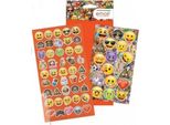 Emoji - Disegni Assortiti - Foglio Con Adesivi 2-Pack - Foil, Carta SG31168 (Taglia Unica) (Colorato)