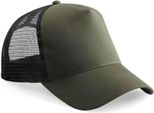 Beechfield - Cappello Trucker Snapback Per Uomini/Donne Unisex PC5762 (Taglia Unica) (Oliva/Nero)